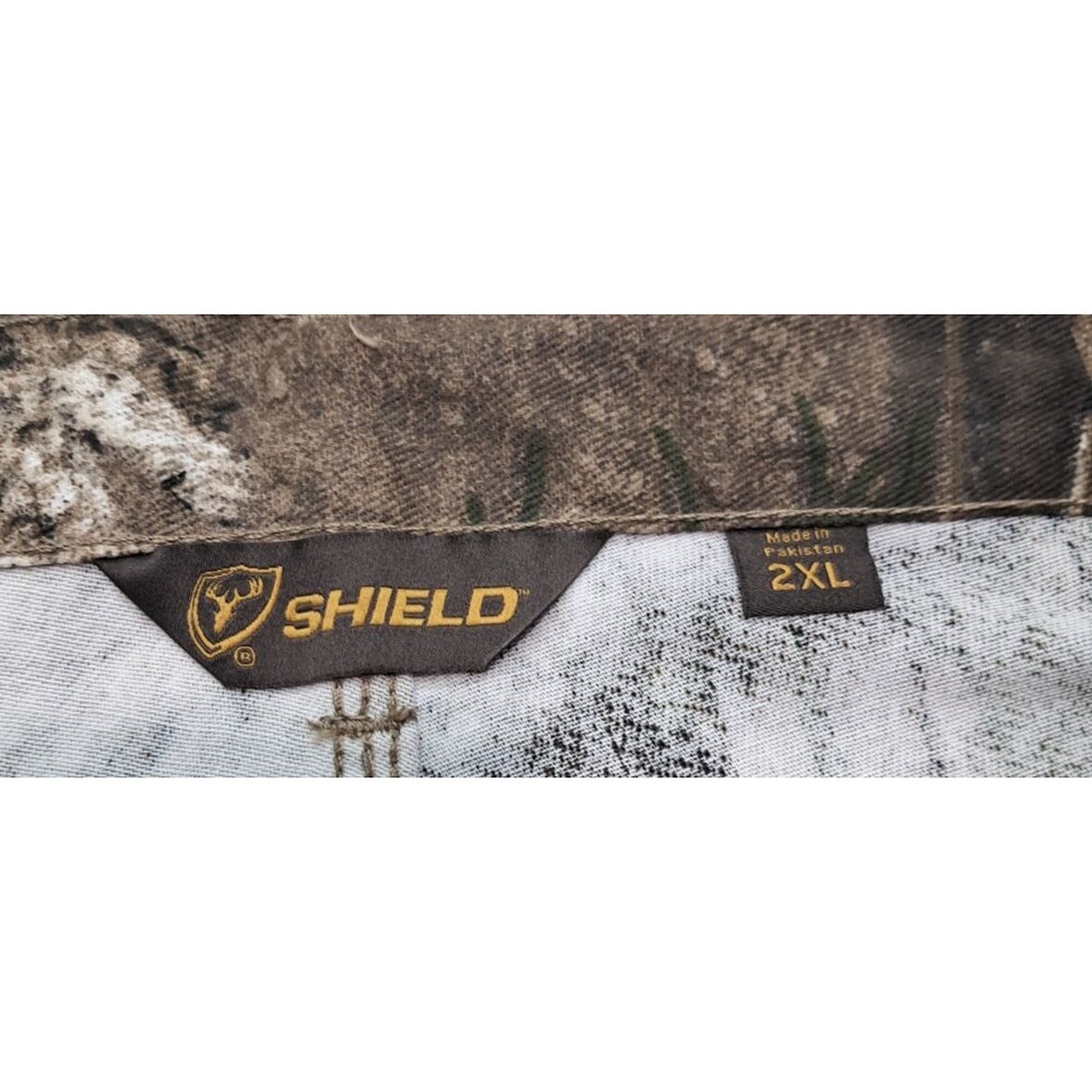 New Realtree APX Shield Hunting Pants Mens 2XL Brown Camo Cargo S3 Scent Control - Picture 6 of 11